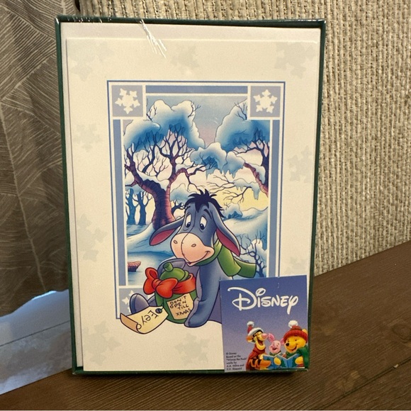 Disney Other - Eeyore Winnie The Pooh Disney Greeting Holiday Cards Box of 10 w/ Envelopes New